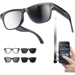 Mevronisshop - lunettes smartglasses 2026 cam�ra full hd, verre teinte electrochomique flash int�gr�, ...