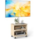 Mevronisshop - meuble tv � roulettes led lcd oled plasma 32 - 65 , hauteur r�glable, 35 kg, support mobile ...