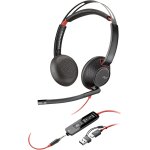 Mevronisshop - micro - casque filaire poly blackwire 5220 ¿ perche microphone antibruit flexible ¿ ...