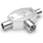 Mevronisshop - r�partiteur d'antenne � 2 voies - distributeur tv � 2 voies t - adapter splitter tv antenne ...