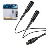 Mevronisshop - r�partiteur cable fibre optique audio toslink 1 en 2 sorties c�ble toslink diviseur optique ...