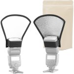 Mevronisshop - rv r�flecteur pour flash cobra argent et blanc recto - verso compatible toutes marques ...