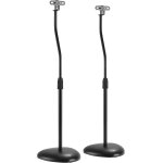 Mevronisshop - s05 support universel pour enceintes satellites surround 4, 5 kg chacun noir
