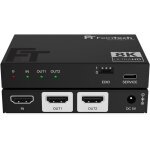 Mevronisshop - splitter hdmi 2. 1 distributeur 4k 120hz 8k downscaler pour le jeu et la vid�o (sp210 ...