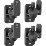 Mevronisshop - support mural pour enceintes rotation + inclinaison ajustable jusqu'� 3, 5 kg (4 pi�ces, ...