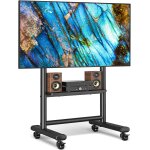 Mevronisshop - support tv roulettes avec etag�re pour t�l�viseur de 50 - 86 pouce ecran led lcd plasma, ...