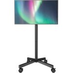 Mevronisshop - support tv au sol meuble tv mobile pour t�l�viseur plat et incurv� de 23 � 60 pouces, ...