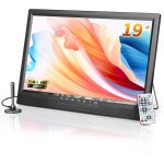 Mevronisshop - t�l�viseur portable 19 pouces, petite tv 1080p avec batterie et support int�gr�e, tuner ...