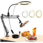 Mevronisshop - tr�pied pour t�l�phone portable avec led ring light (10, 24 ), aliment� par usb, 3 modes ...