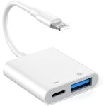 [mfi certifi adaptateur appareil photo lightning vers usb, pour iphone ipad, otg pour lecteur de carte, ...