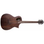 Michael kelly forte exotic je - guitare eletctroacoustique - rosace ''port tech'' - java ebony