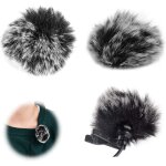 Micro anti vent bonnet, 2pcs parebrise manchon de en fourrure, microphone furry windscreen, bonnette ...
