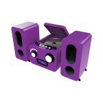 Micro - chane bigben lecteur cd - radio pll fm stro - 2 hauts parleurs - violette