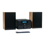 Micro chaîne - thomson - bluetooth - radio - cd - mp3 - usb - dab - bois et noir Micro chaîne - thomson - bluetooth - radio - cd - mp3 - usb - dab - bois et noir