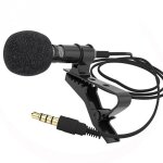 Micro - cravate, microphone � condensateur d'enregistrement omnidirectionnel avec clip, mini - micro ...