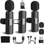 Micro cravate sans fil pour iphone ¿ ipad, tlphone android, ordinateur, mini microphone avec rduction ...