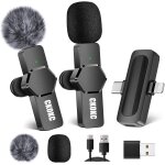 Micro cravate sans fil pour iphone - telephone android ordinateur portable, microphone a revers usb c ...