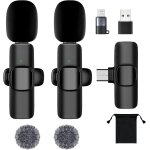 Micro cravate sans fil pour iphone / telephone android / ordinateur portable, microphone a revers usb ...