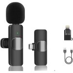 Micro cravate sans fil lavalier compatible apple ipad android ios smartphone pc microphone plug and play ...