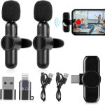 Micro cravate sans fil, microphone cravate sans fil pour iphone ipad android(type - c) pc, plug and play, ... Micro cravate sans fil, microphone cravate sans fil pour iphone ipad android(type - c) pc, plug and play, ...