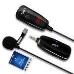Micro - cravate sans fil mini collier  revers portable avec metteur - rcepteur pour entretien en direct ...
