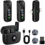 Micro cravate sans fil, professionnel pour iphone ipad usb, bo�tier de chargement avec ecran, annulation ...