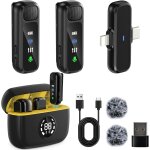 Micro cravate sans fil, professionnel pour iphone ipad usb, bo�tier de chargement avec ecran, annulation ...