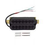 Micro double bobinage pour guitare electrique, pr - cbl pour manche de guitare 7 cordes, noir