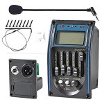 Micro de guitare acoustique, 5 bandes eq equalizer guitare préampli piezo pickup tuner avec ecran lcd ... Micro de guitare acoustique, 5 bandes eq equalizer guitare préampli piezo pickup tuner avec ecran lcd ...