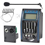 Micro de guitare acoustique, 5 bandes eq equalizer guitare prampli piezo pickup tuner avec ecran lcd ...