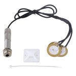 Micros de guitare electrique micro de guitare piezo transducteur argent 6. 35mm jack