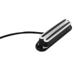 Micro hot rail pickups double track 11k alnico 5 pour guitare electrique stratocaster telecaster, blanc ...