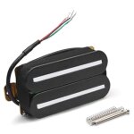 Micros humbucker a manche haut rendement dual hot rail noir