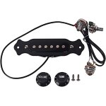 Micro magn�tique pour trou de son de guitare avec vis de montage, boutons pour pi�ces de guitare �lectrique ...