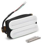 Micro manche haut niveau de sortie double hot rail humbucker micros blanc