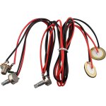 Micro pi�zo - electrique double jack 6, 35 mm avec contr�le du volume et de la tonalit� pour guitare ...