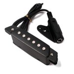 Micro de rosace a bobine unique pour pices de guitare electrique transducteur audio argent