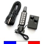 Micro rosace avec rglages (tonalit & volume) microphone rosette pour guitare acoustique / folk / classique ...