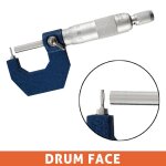 Micromtre a tte de couteau avec tte de tambour, jauge d'paisseur de paroi 0 - 25mm - type drum face ...