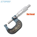 Micromtre a tte de couteau avec tte de tambour, jauge d'paisseur de paroi 0 - 25mm - type flat face ...