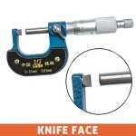 Micromtre a tte de couteau avec tte de tambour, jauge d'paisseur de paroi 0 - 25mm - type knife face ...