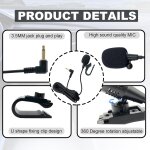 Microphone de 3, 5 mm micro externe mic compatible avec kenwood compatible avec sony pour jvc pour unit ...