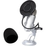 Microphone bonnette anti pop en mousse avec filtre anti pop � 6 couches am�liorant la qualit� sonore ...