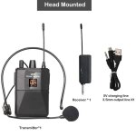 Microphone casque sans fil uhf avec emetteur récepteur, affichage numérique led, transmetteur bodypack ... Microphone casque sans fil uhf avec emetteur récepteur, affichage numérique led, transmetteur bodypack ...