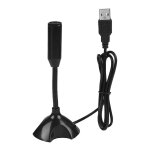 Microphone � col de cygne usb avec support, pour ordinateur portable, pc, jeu, streaming en direct