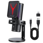 Microphone a condensateur chaud transfrontalier, rvb, pour ordinateur, téléphone portable, clé tactile ... Microphone a condensateur chaud transfrontalier, rvb, pour ordinateur, téléphone portable, clé tactile ...