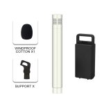 Microphone a condensateur en métal couleur champagne c02, petit diaphragme, crayon antichoc, micro d'enregistr ... Microphone a condensateur en métal couleur champagne c02, petit diaphragme, crayon antichoc, micro d'enregistr ...