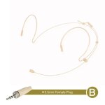 Microphone  condensateur omnidirectionnel rglable, casque pour enfants et tudiants, 4 broches, 3 broches, ...