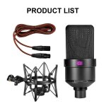 Microphone  condensateur xlr tlm - 103, micro de studio cardiode professionnel pour statique, podcasting, ...