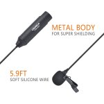Microphone cravate, cvm - v02c micro cravate compact, 1. 8 m microphone pour canon nikon / sony / appareil ... Microphone cravate, cvm - v02c micro cravate compact, 1. 8 m microphone pour canon nikon / sony / appareil ...